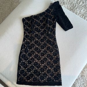 One Shoulder Sexy Lace Dress